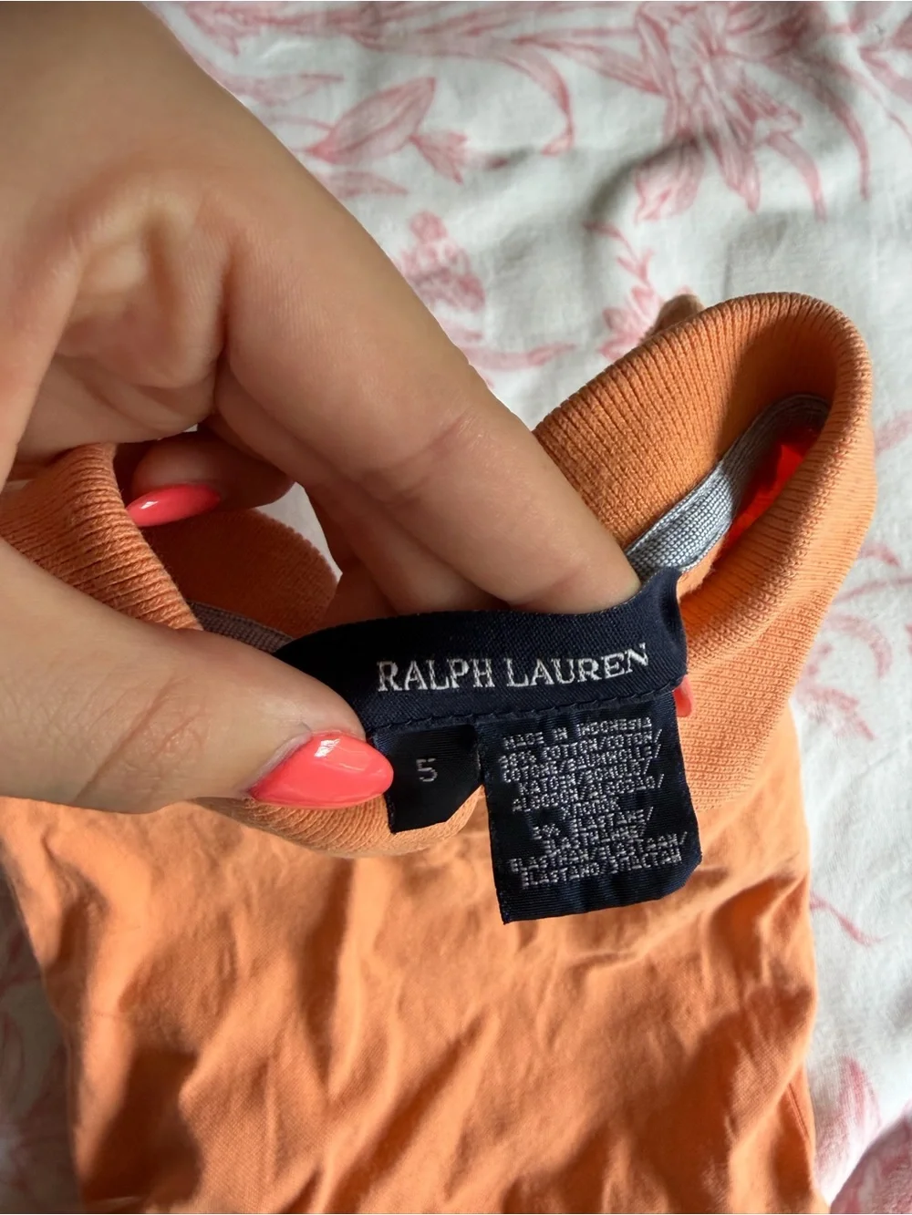 Kids Rare Orange Polo Dress with Pleated Skirt